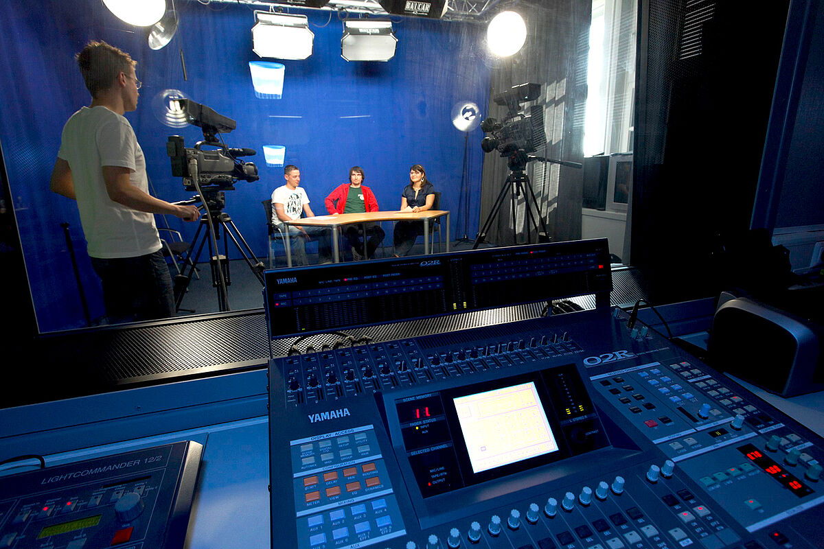 Blick ins AV-Studio